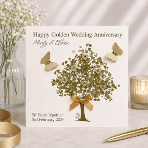 Golden Wedding Anniversary Card