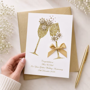 Golden Wedding Anniversary Card