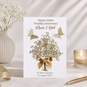 Golden Wedding Anniversary Card