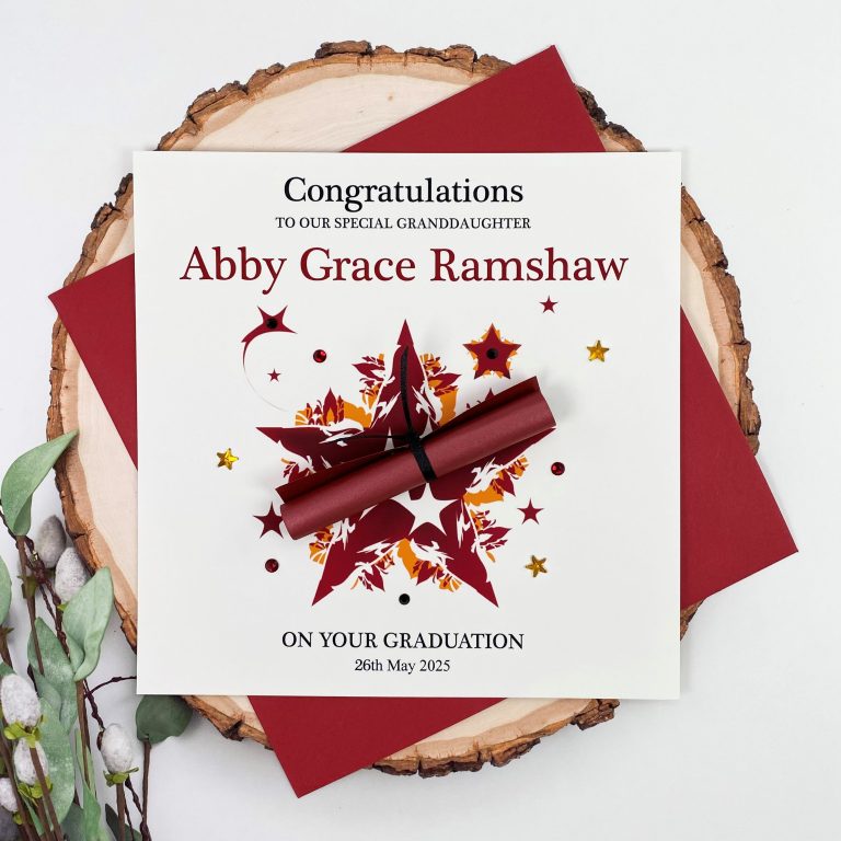 Handmade Graduation Card ‘Star’