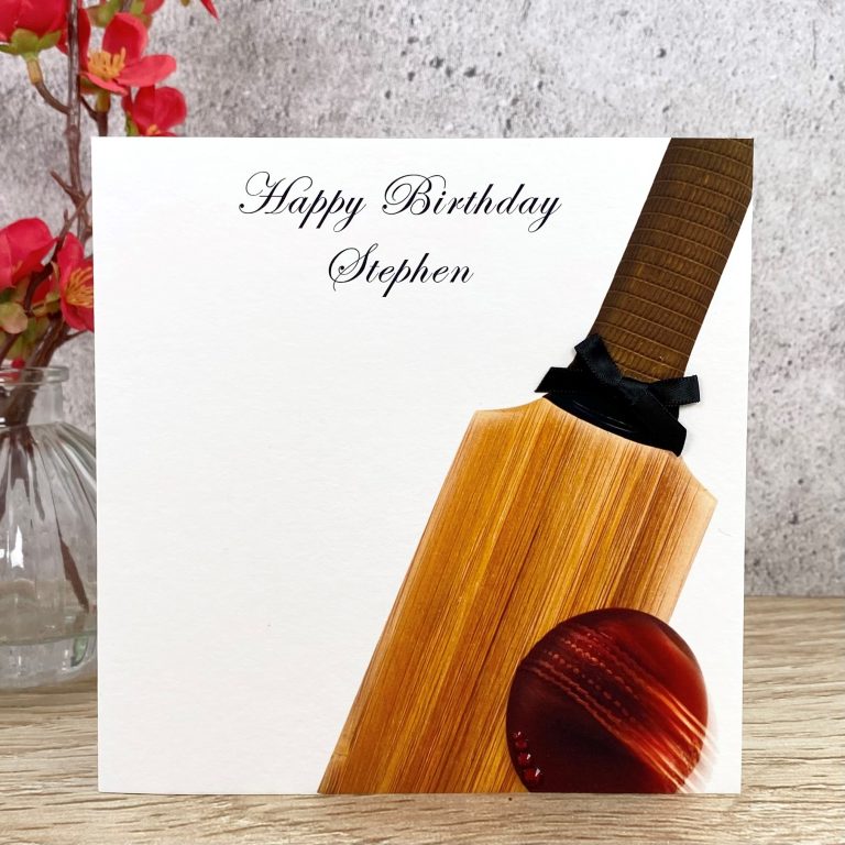 Handmade Birthday Card ‘Cricket’