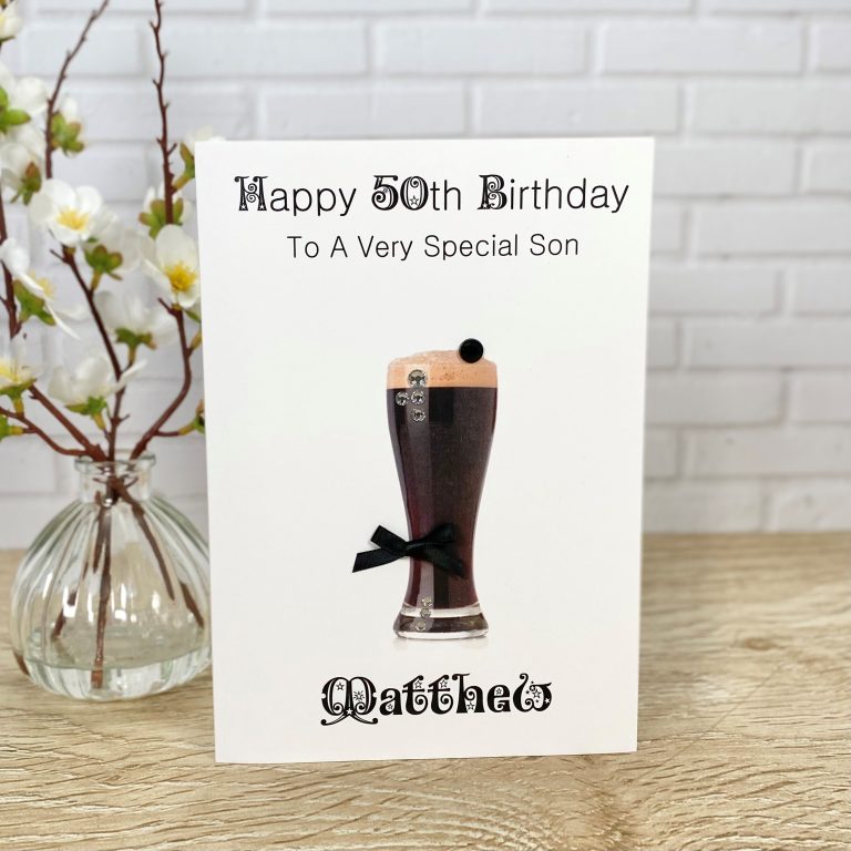 Handmade Birthday Card ‘Guinness’