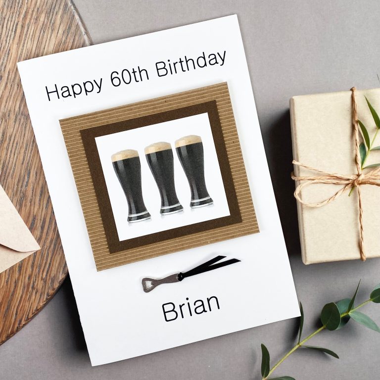 Handmade Birthday Card ‘Guinness’