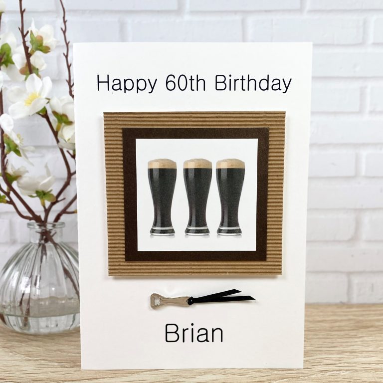 Handmade Birthday Card ‘Guinness’