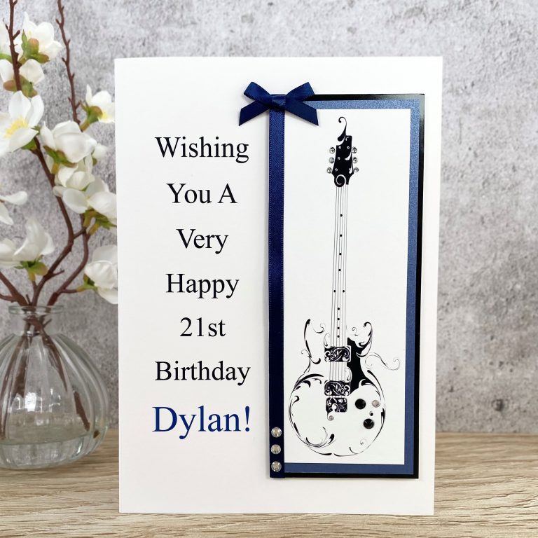 Handmade Birthday Card ‘Guitar’
