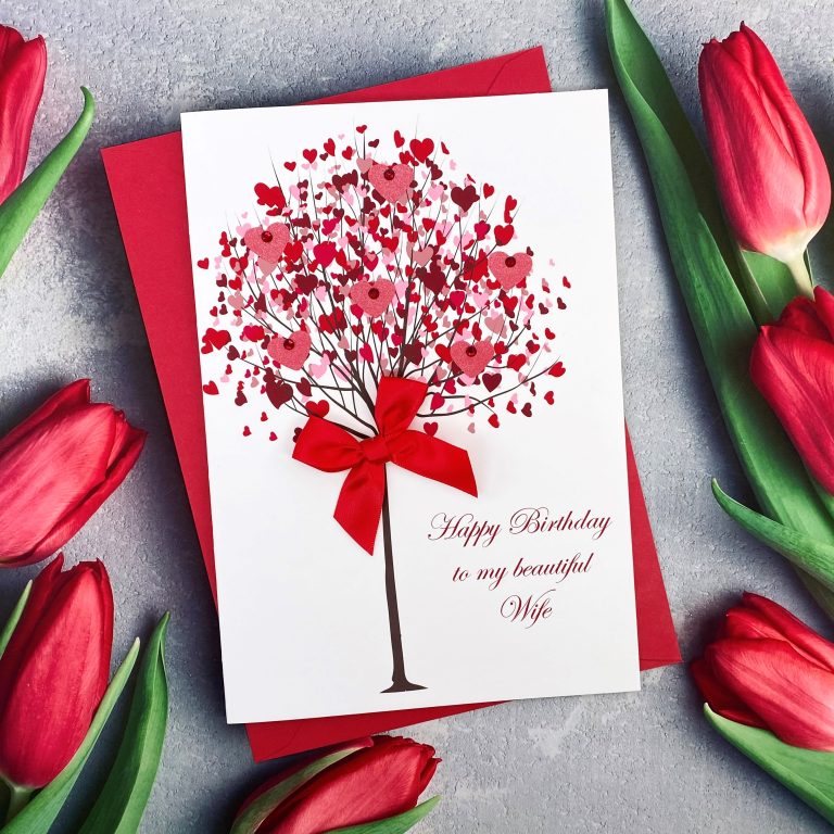 Handmade Birthday Card ‘Heart Tree’