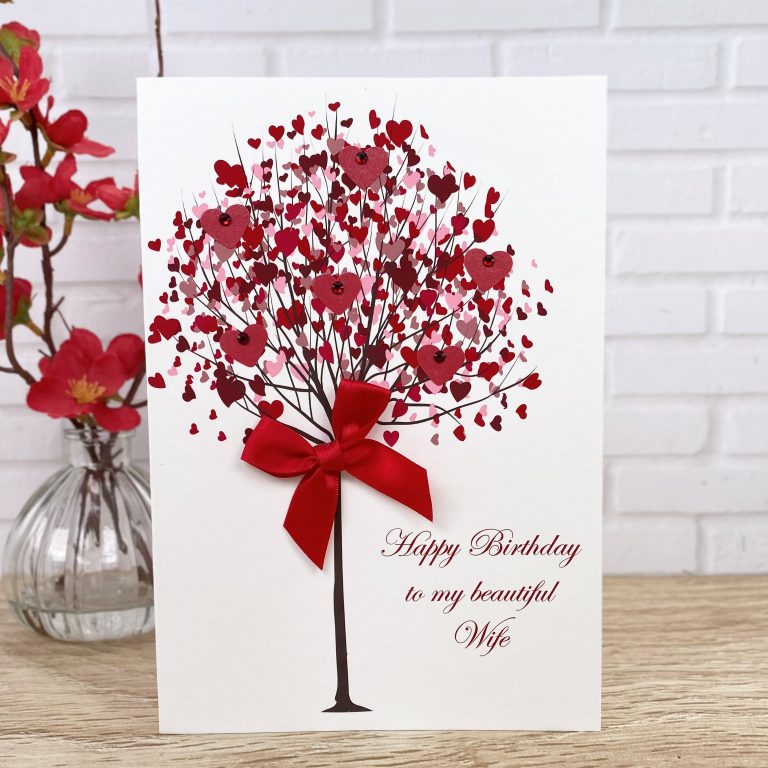 Handmade Birthday Card ‘Heart Tree’
