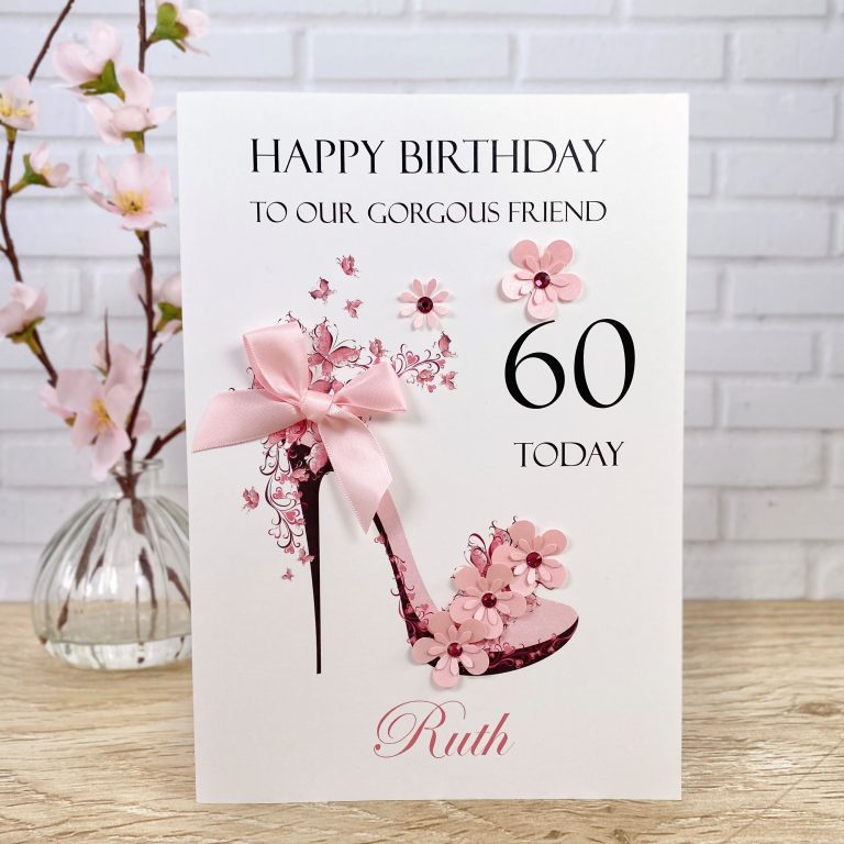 Handmade Birthday Card ‘Floral Shoe’