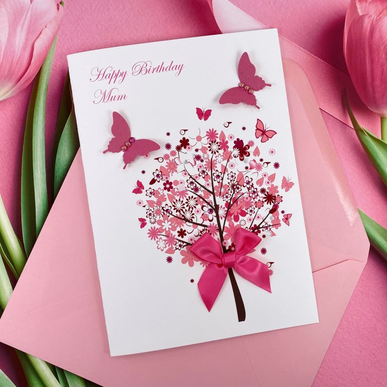 Handmade Birthday Card ‘Flower Tree’