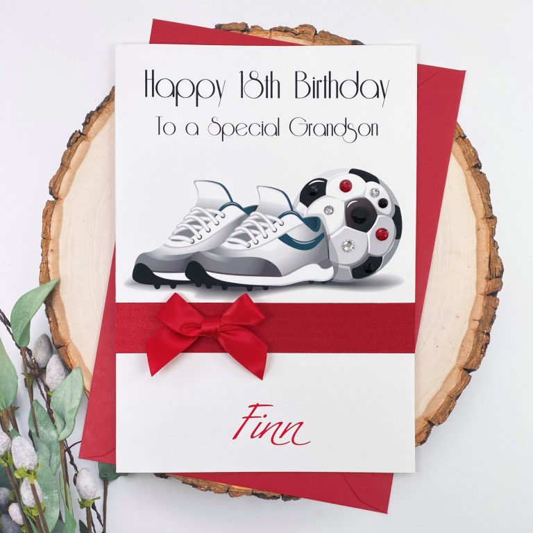Handmade Birthday Card ‘Football’