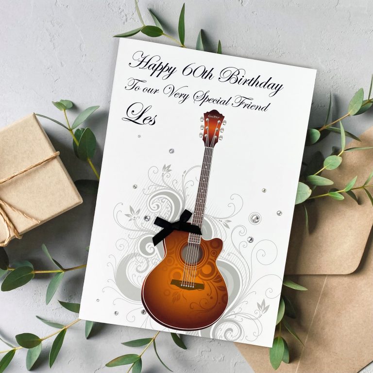 Handmade Birthday Card ‘Spanish Guitar’