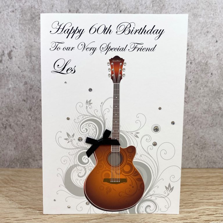 Handmade Birthday Card ‘Spanish Guitar’