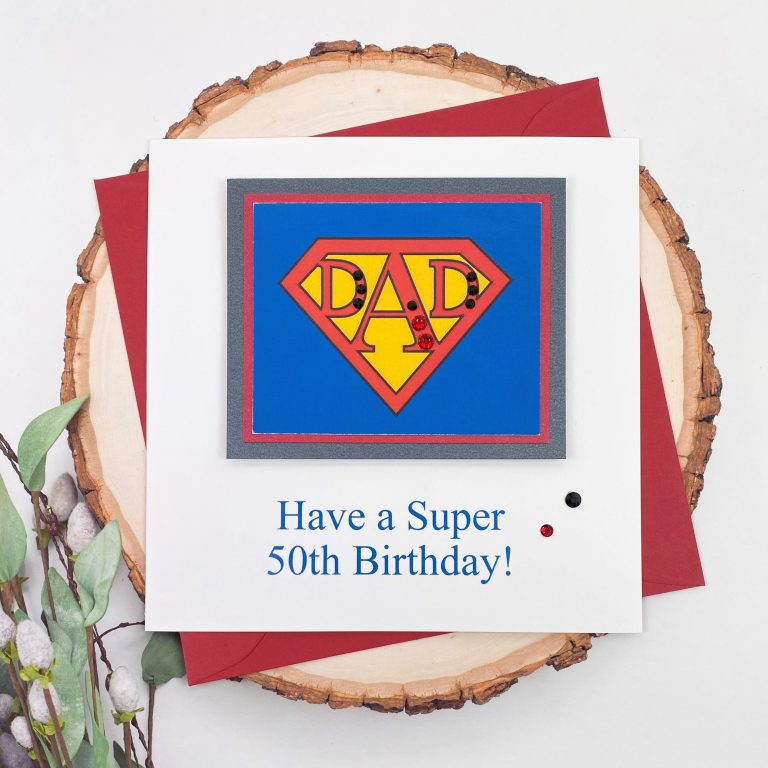 Handmade Birthday Card ‘SUPER DAD’