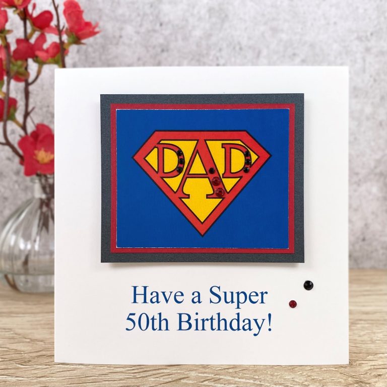Handmade Birthday Card ‘SUPER DAD’