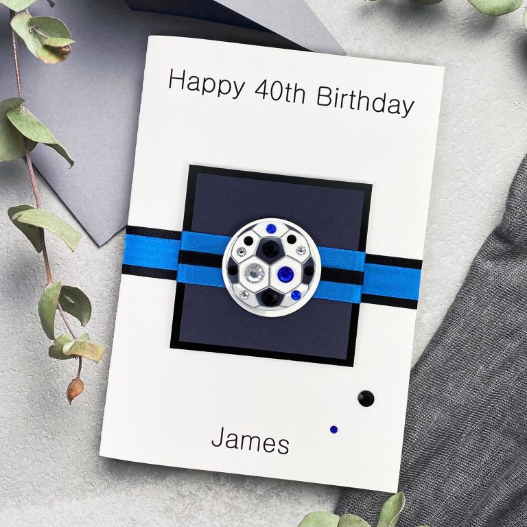 Handmade Birthday Card ‘Football’