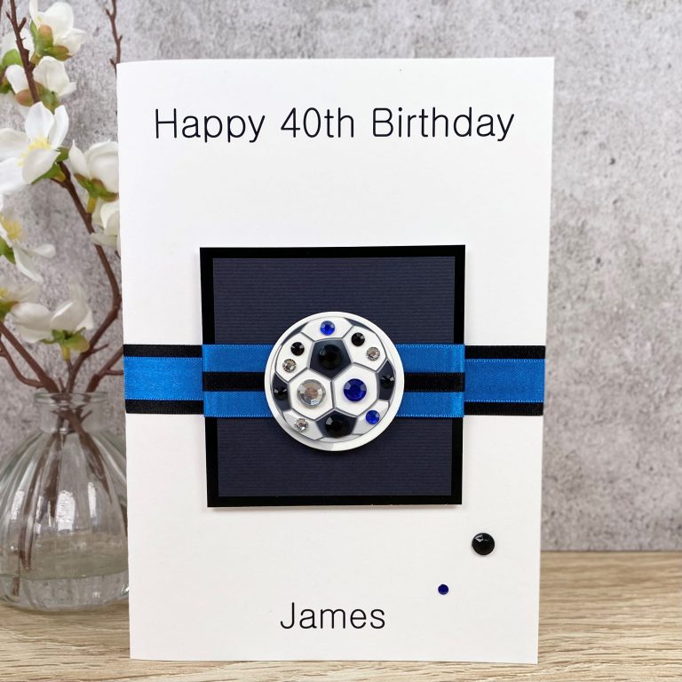 Handmade Birthday Card ‘Football’
