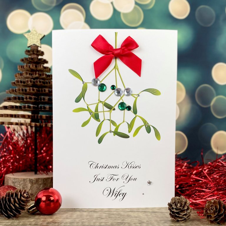 Handmade Christmas Card ‘Mistletoe’