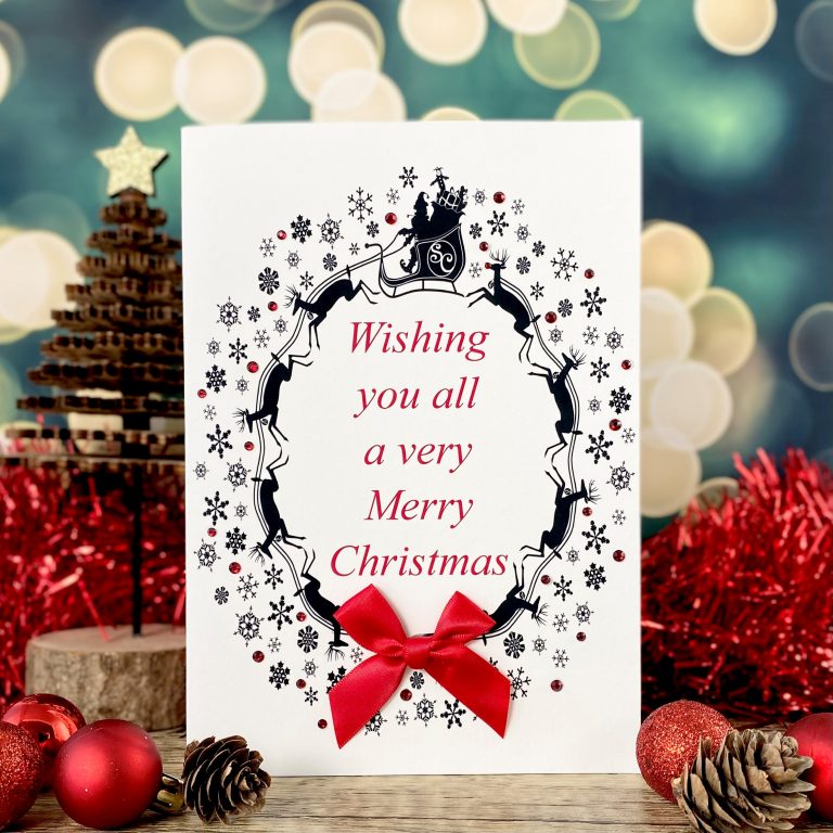 Handmade Christmas Card ‘Wreath’
