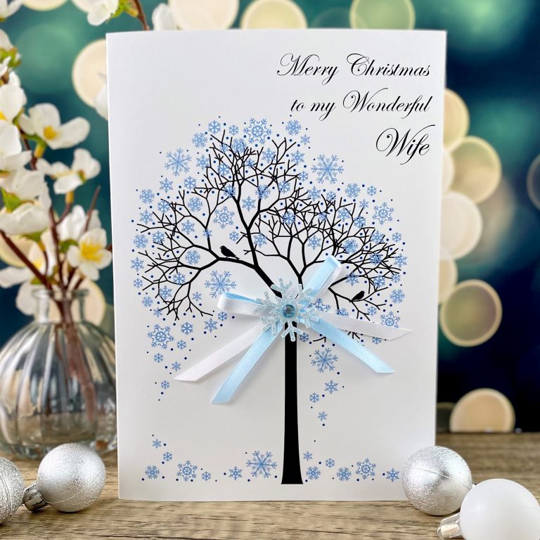 Handmade Christmas Card ‘Snowflake Tree’