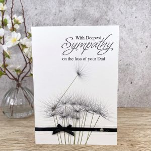 Handmade Dandelion Sympathy Card A5 Card