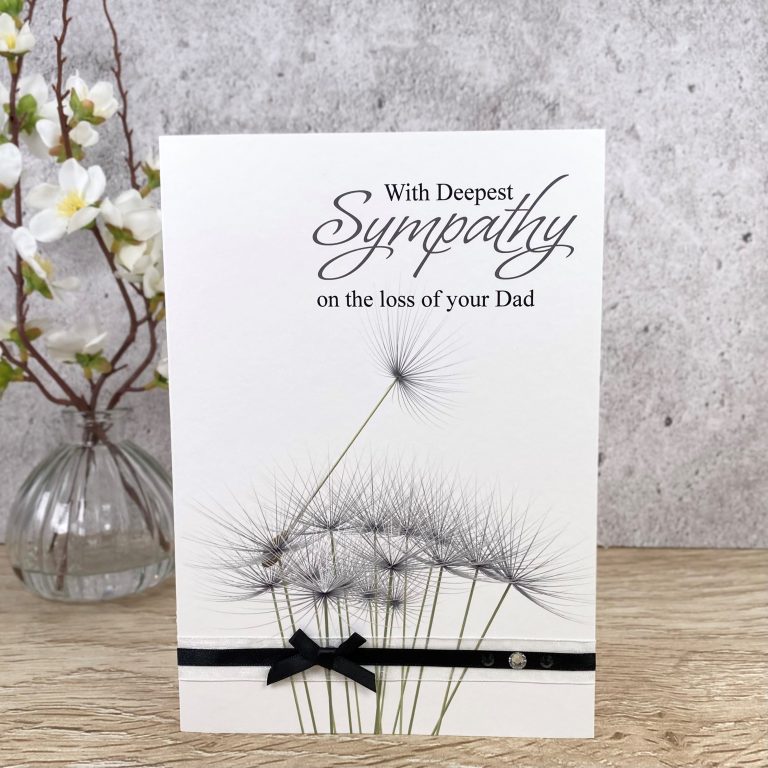 Handmade Sympathy Card ‘Dandelion’