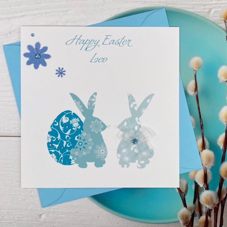 Handmade Easter Card ‘Easter Bunnies’