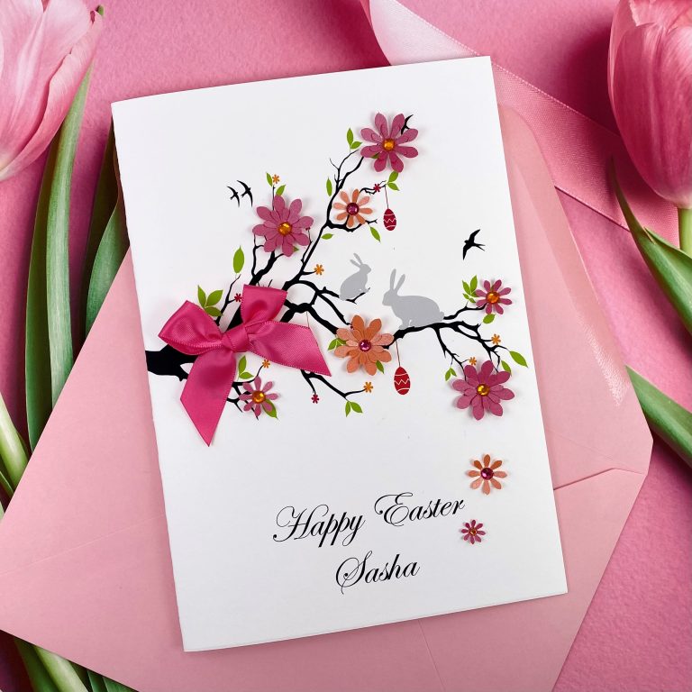Handmade Easter Card ‘Easter Branch’