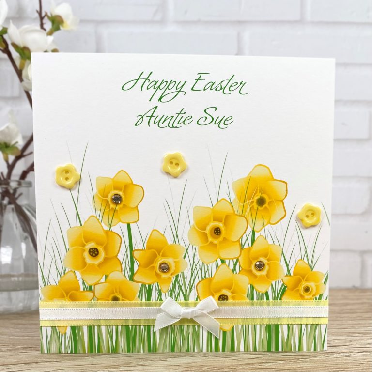 Handmade Easter Card ‘Daffodils’