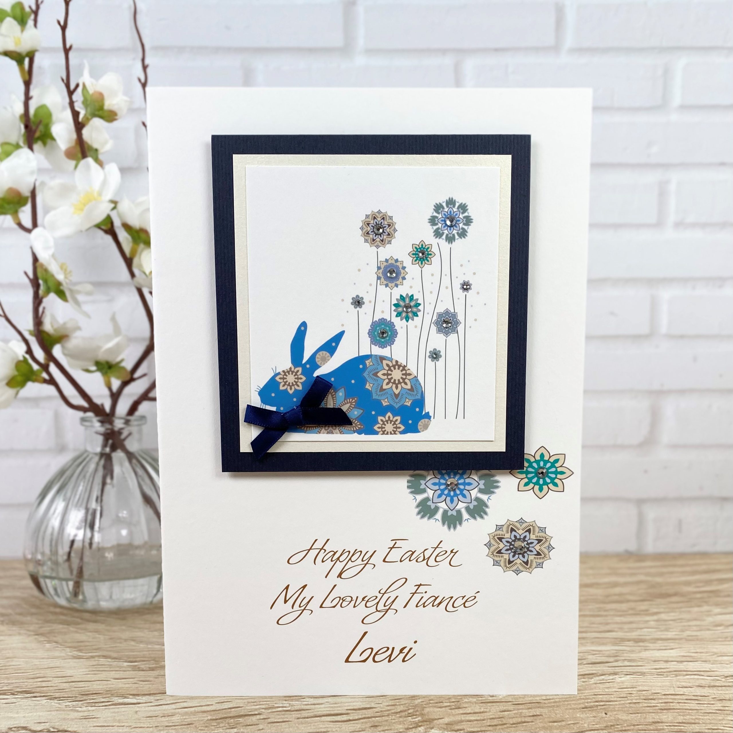 Handmade Easter Card Easter Bunny A5 Card