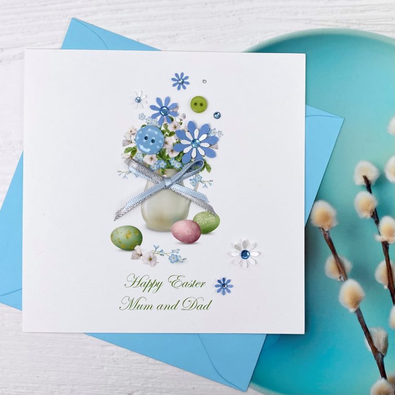 Handmade Easter Card ‘Floral Jug’