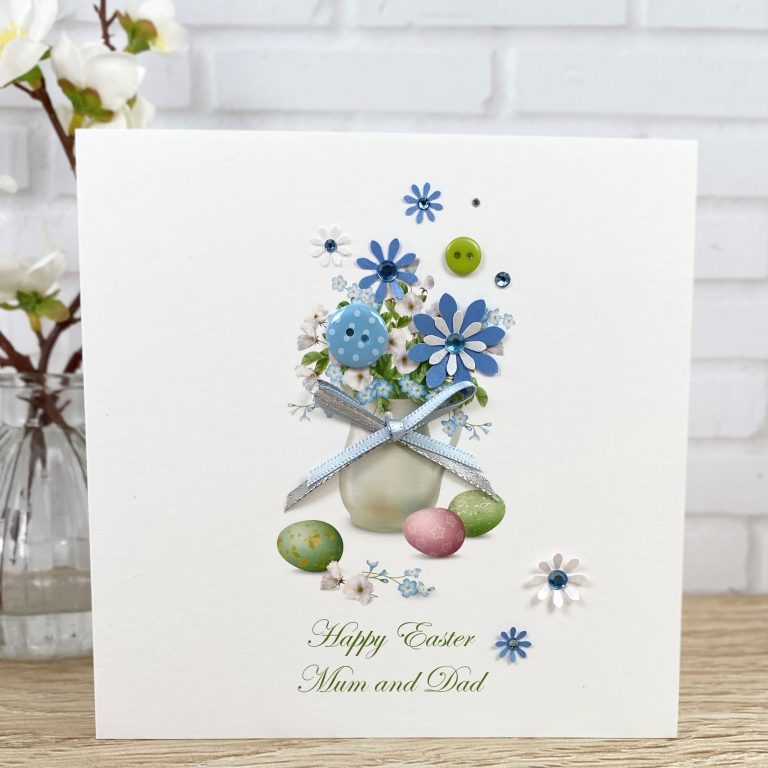 Handmade Easter Card ‘Floral Jug’
