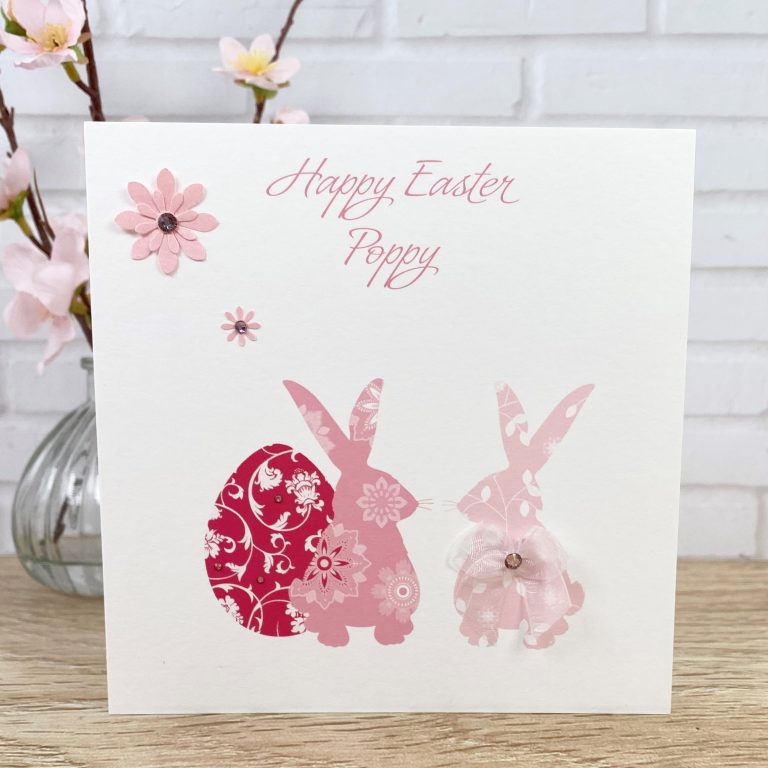 Handmade Easter Card ‘Easter Bunnies’