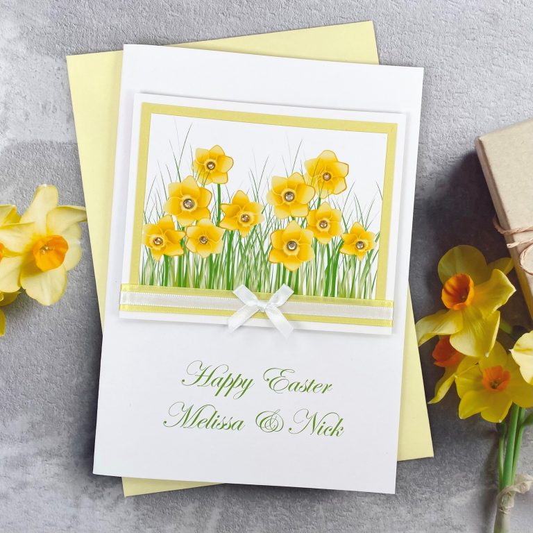 Handmade Easter Card ‘Daffodils’