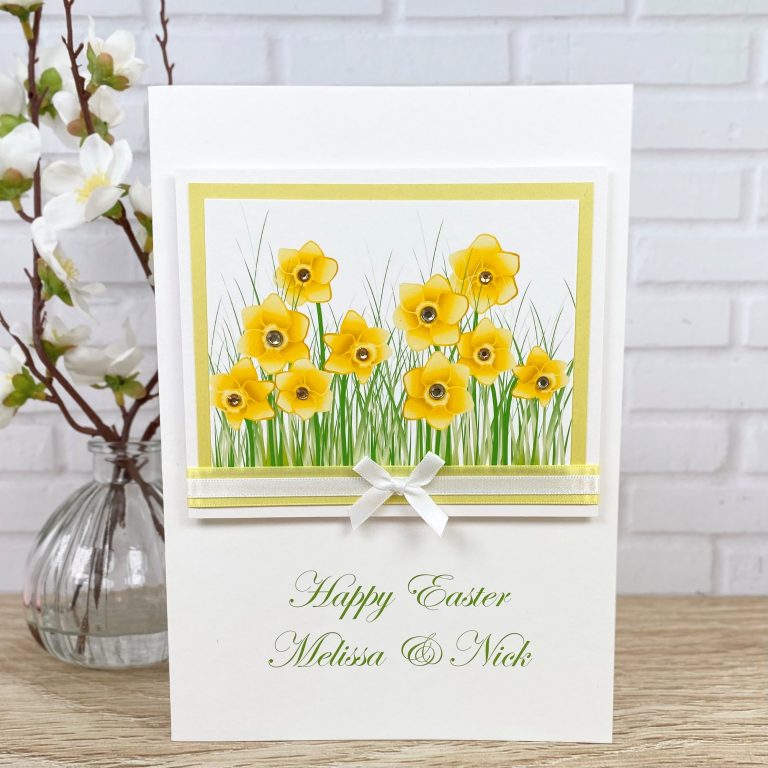 Handmade Easter Card ‘Daffodils’