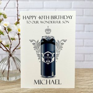 Handmade Engagement Card Vintage Beer A5 Large Card