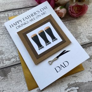 Handmade Father's Day Card Guinness