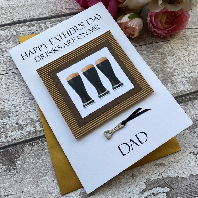 Handmade Father’s Day Card ‘Guinness’