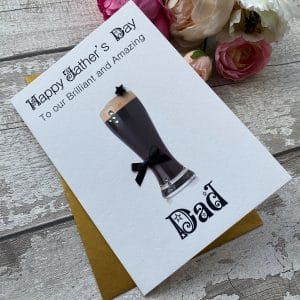 Handmade Father's Day Card Pint of Guinness