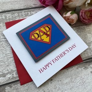 Handmade Father's Day Card Super Dad