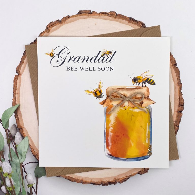 Handmade Get Well Card ‘Honey Bee’