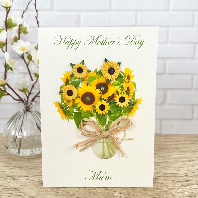 Handmade Mother’s Day Card ‘Sunflowers’
