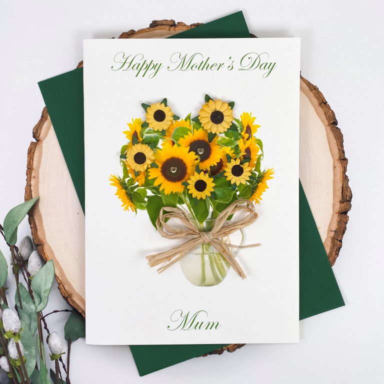 Handmade Mother’s Day Card ‘Sunflowers’