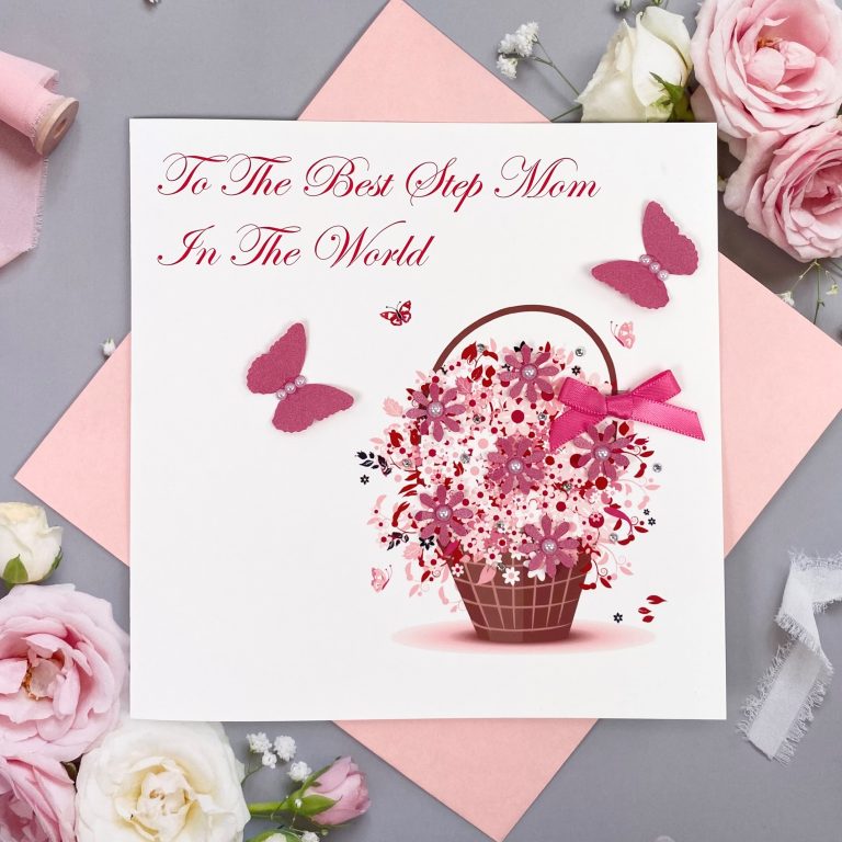 Handmade Mother’s Day Card ‘Floral Basket’