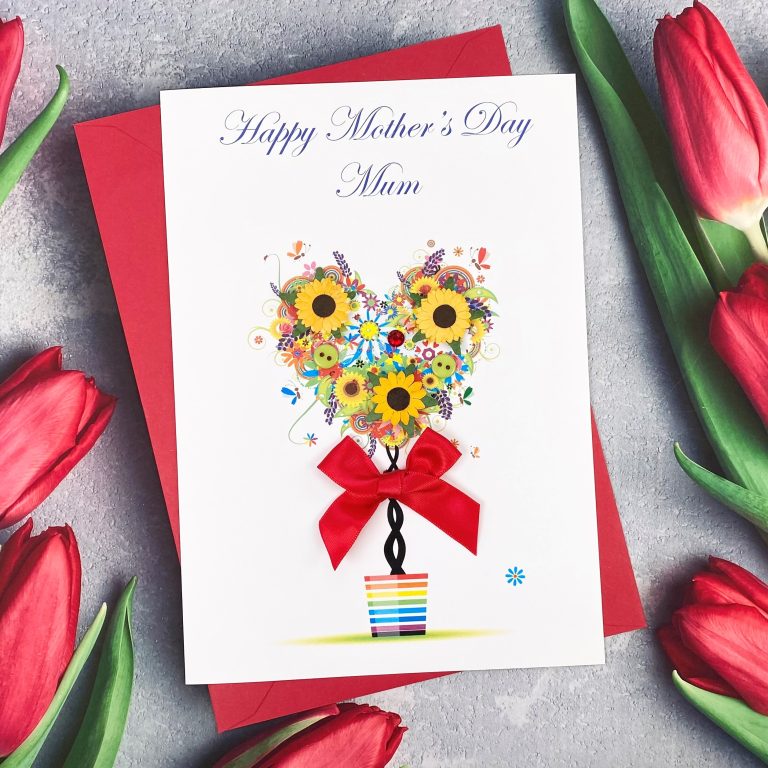 Handmade Mother’s Day Card ‘Sunflowers’
