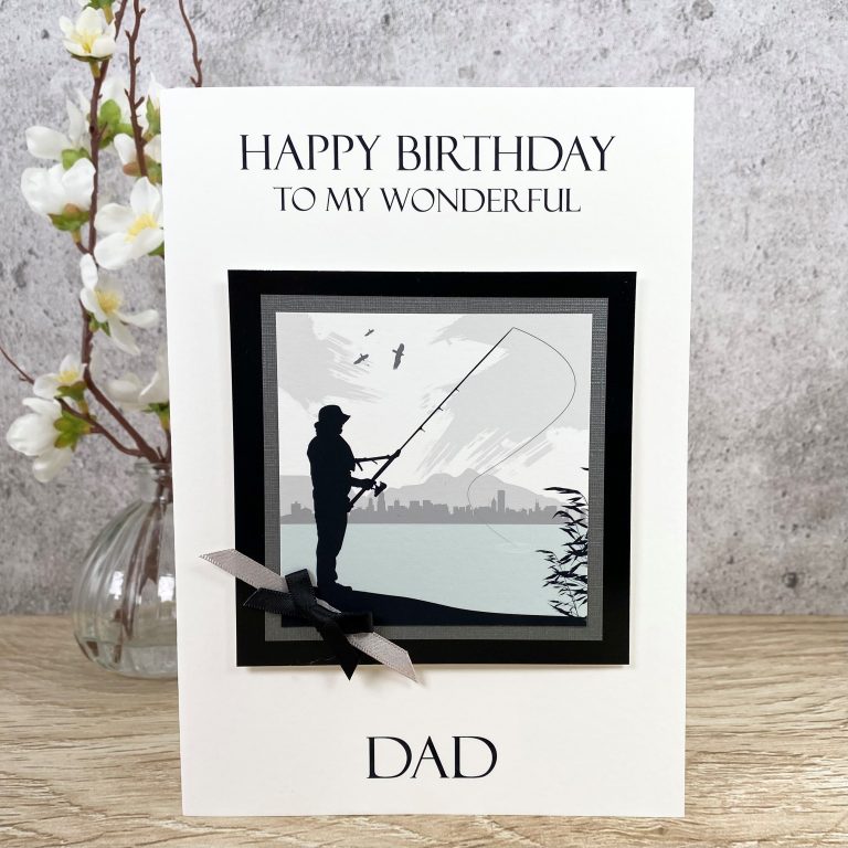 Handmade Birthday Card ‘Fishing’
