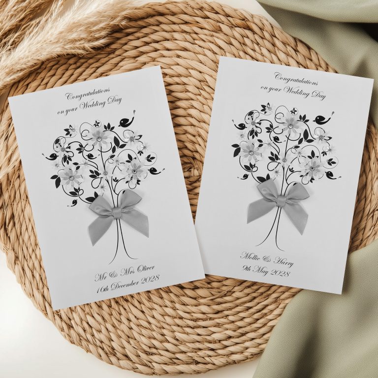 Handmade Personalised Wedding Card ‘Love Bird’
