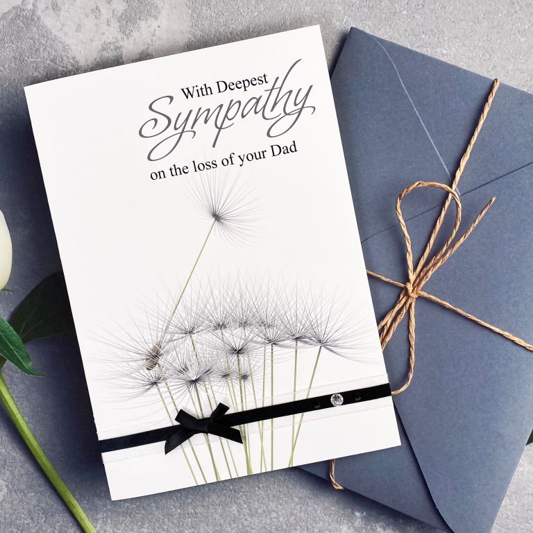 Handmade Sympathy Card ‘Dandelion’