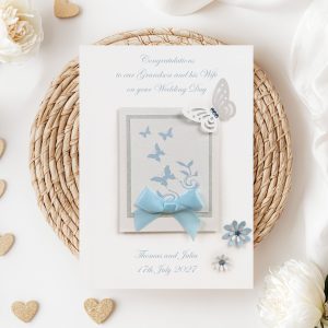 Luxury Butterfly Wedding Card