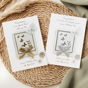 Luxury Butterfly Wedding Card