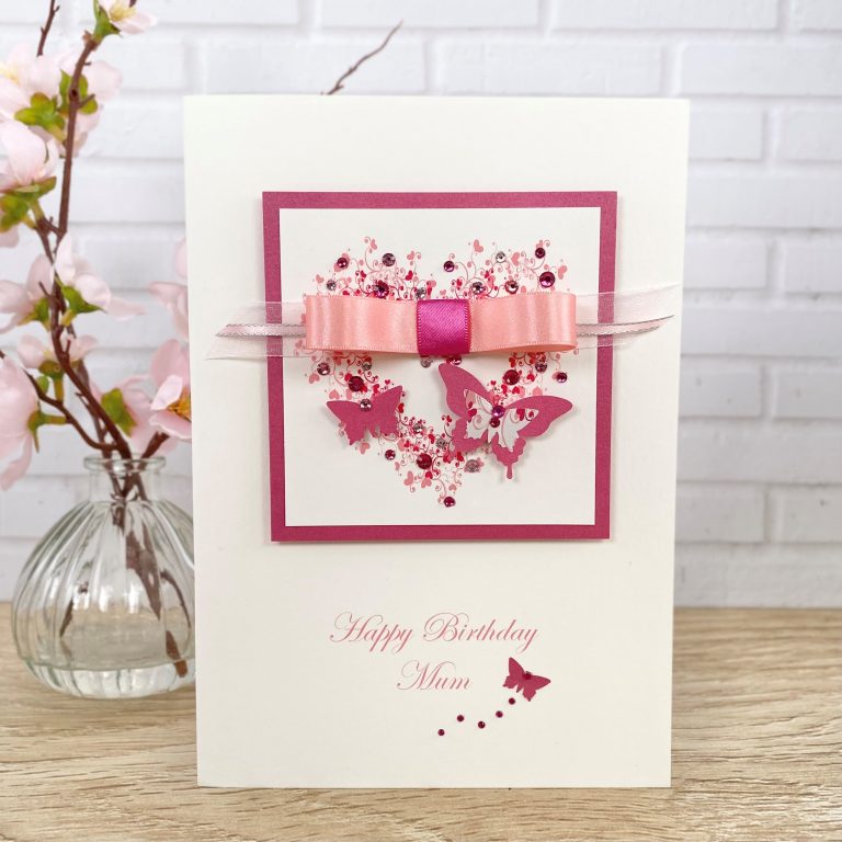 Luxury Handmade Birthday Card ‘Butterfly’